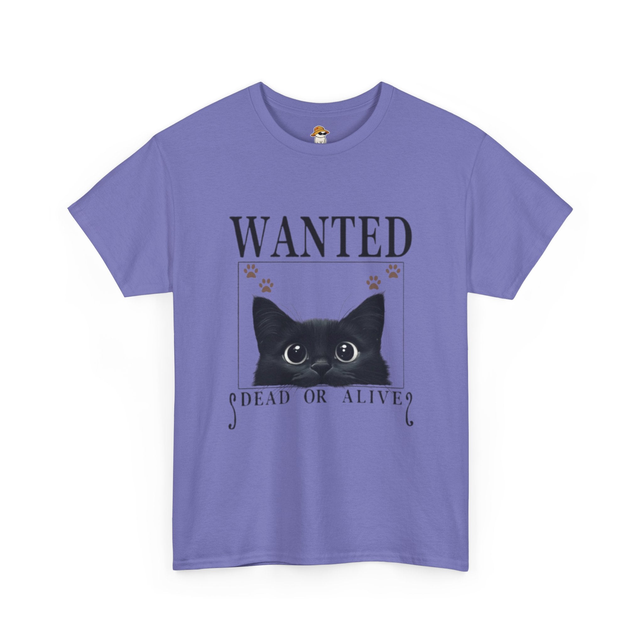 Wanted Cat Graphic Tee – Funny Black Cat T-Shirt