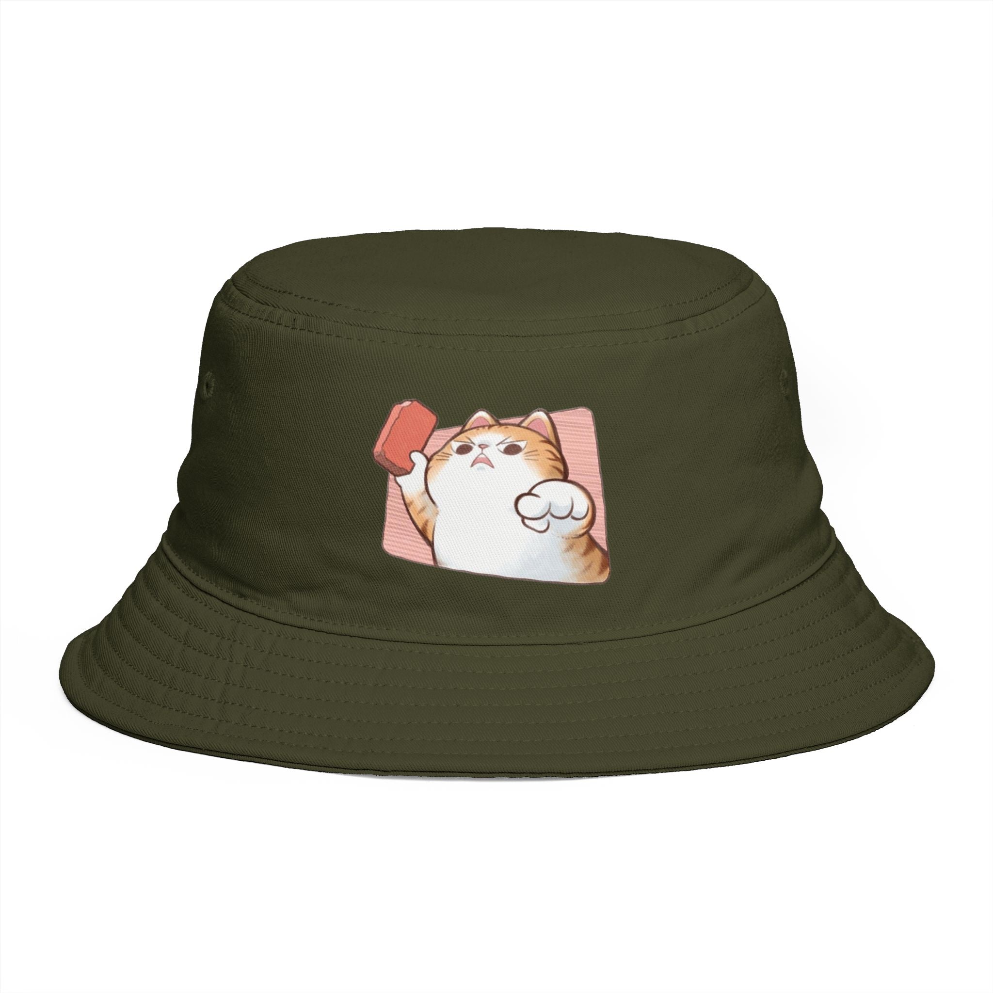 Cat Selfie Bucket Hat – Funny Cat Graphic Hat