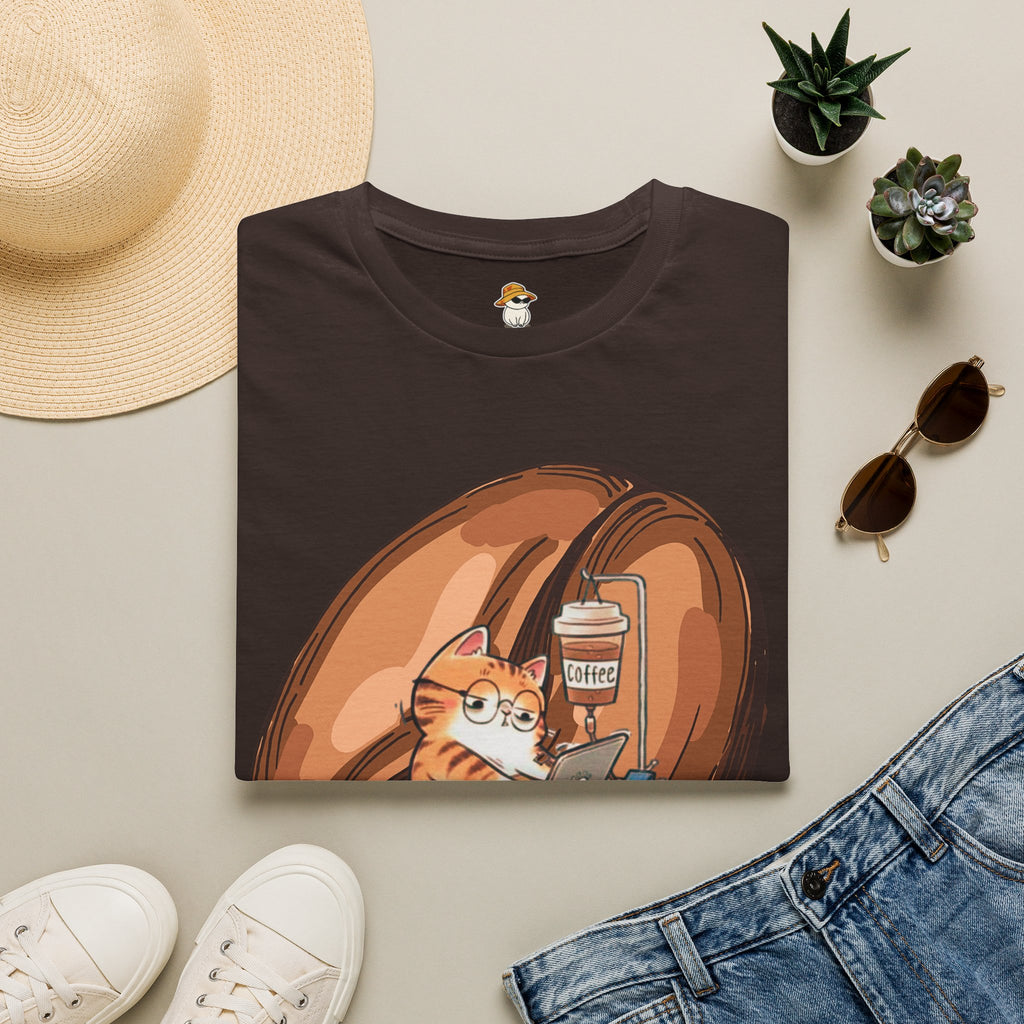 I Need Coffee Cat T-Shirt – Funny Cat Graphic Tee