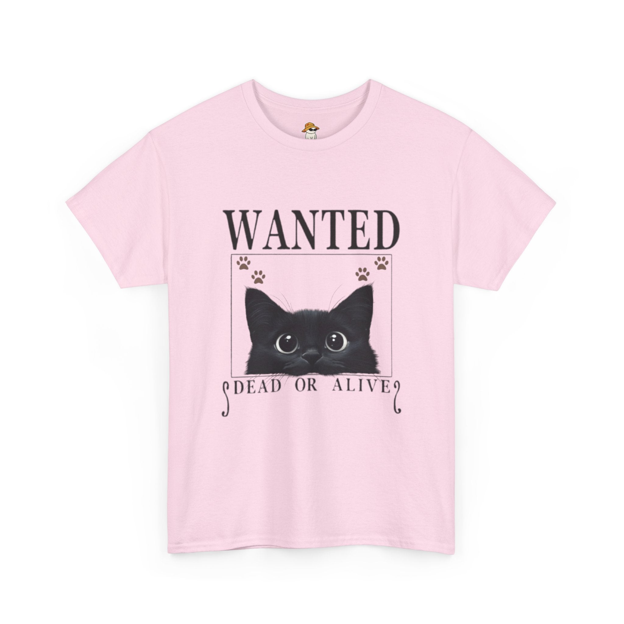 Wanted Cat Graphic Tee – Funny Black Cat T-Shirt