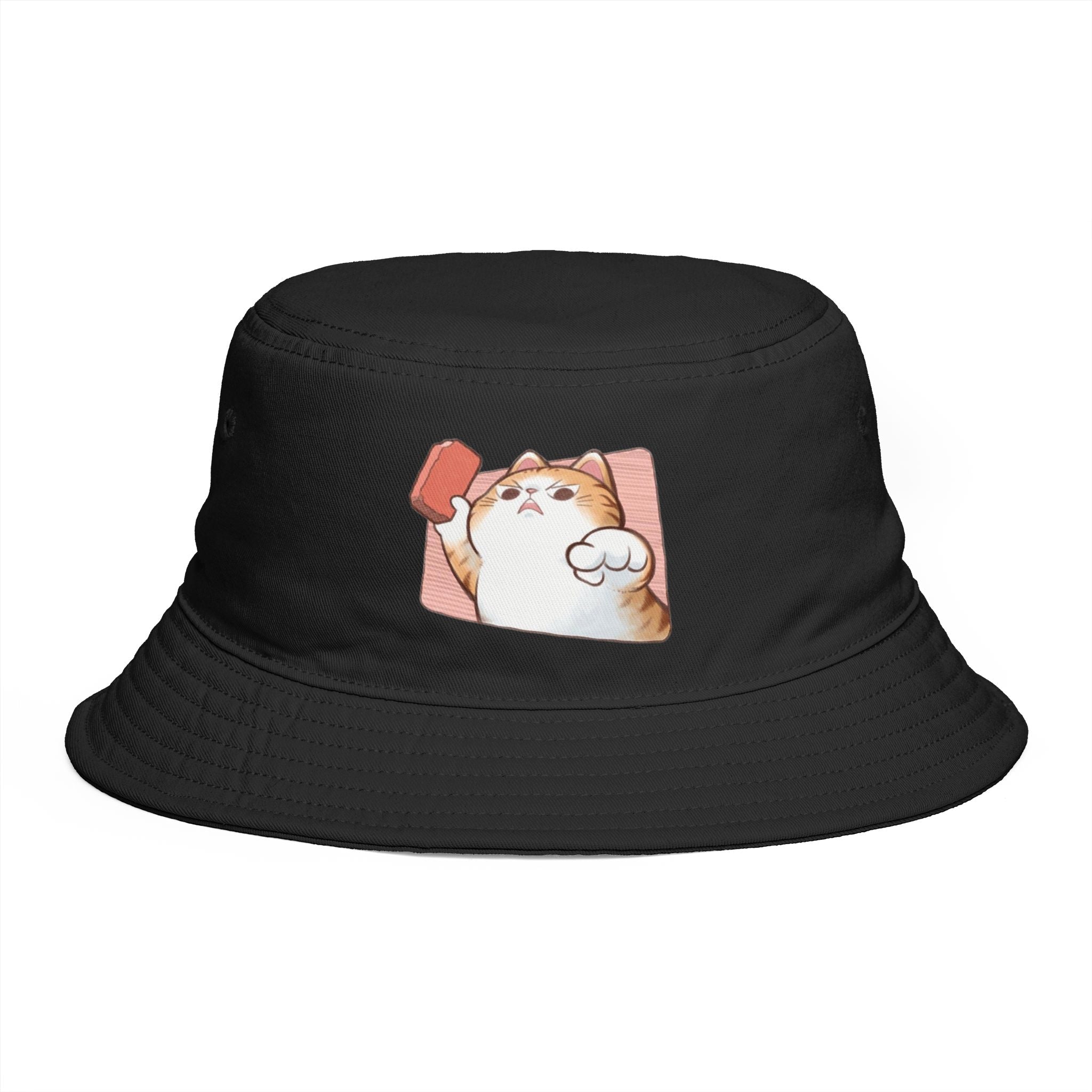 Cat Selfie Bucket Hat – Funny Cat Graphic Hat